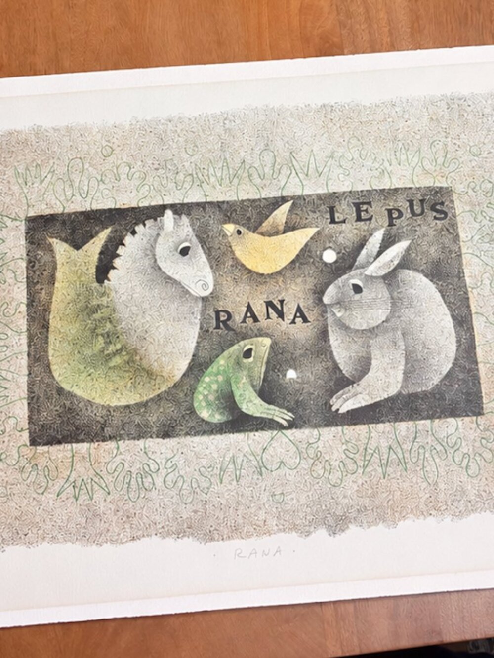Lepus Rana Signed Jablonsky Print Edition #7/300 – Unframed